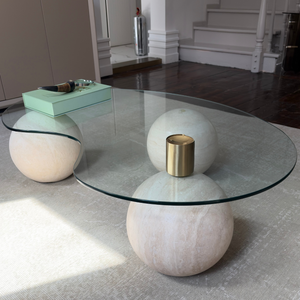 Minimal Travertine Coffee Table(without variant)