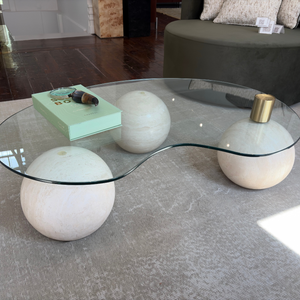 Minimal Travertine Coffee Table(without variant)