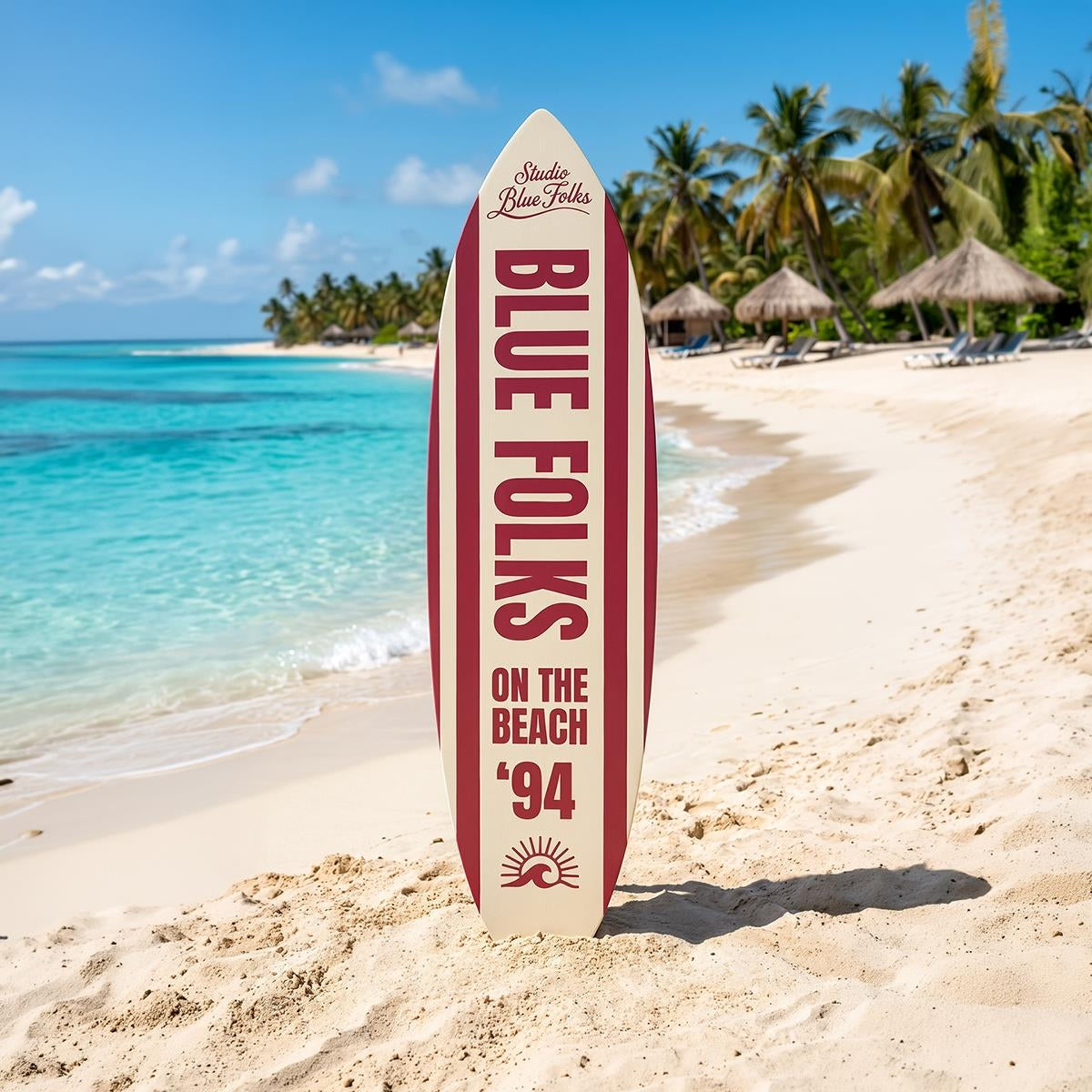 Duke – Surfboard Form Retro Wood Wall Art