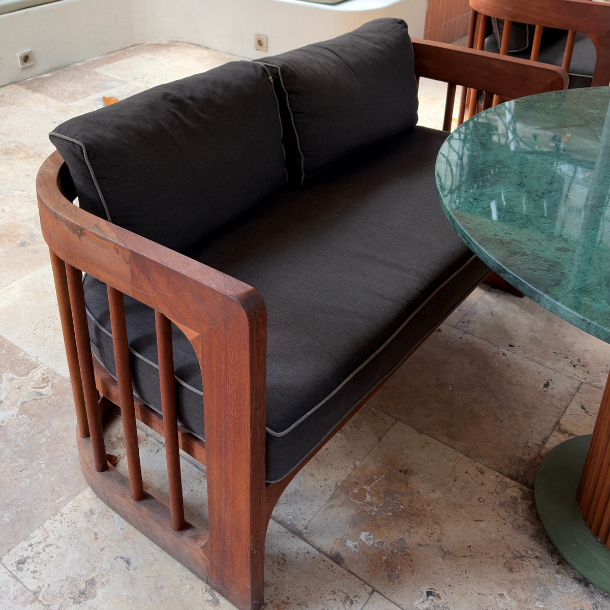 Iroko Cozy Double Garden Sofa