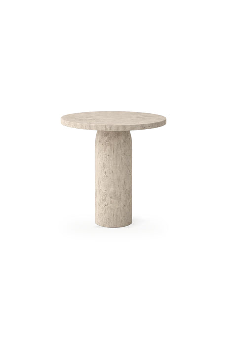 Monet Travertine Large Side Table