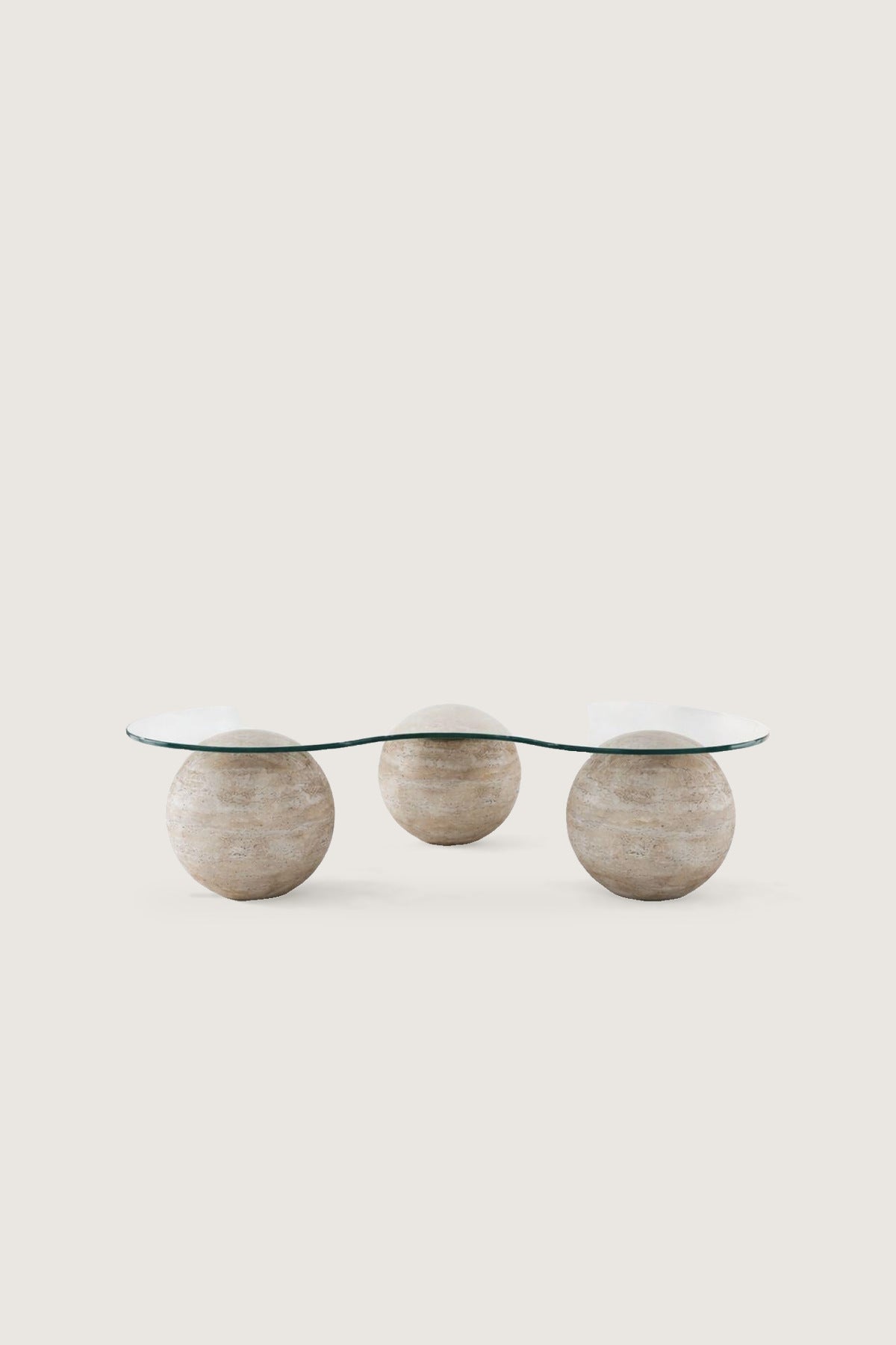 Minimal Traverten Orta Sehpa