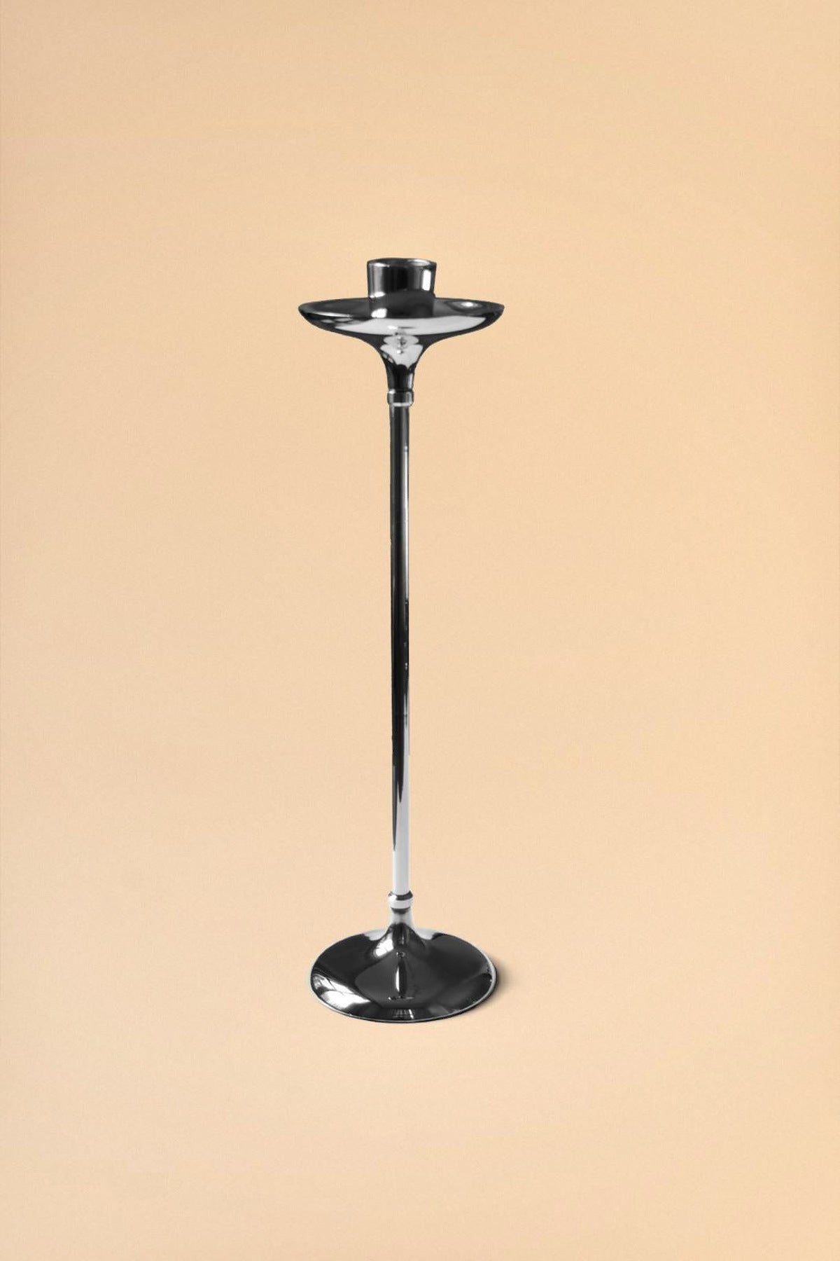 Metal Şamdan Gümüş Rengi 32 cm