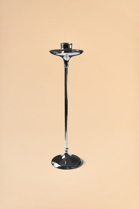 Metal Şamdan Gümüş Rengi 32 cm