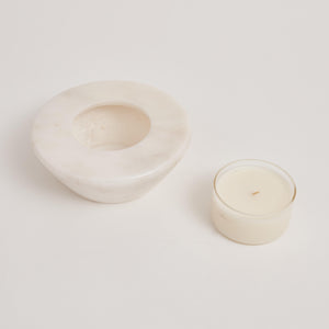 Alba Beyaz Mermer Mumluk