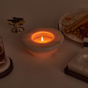 Alba Beyaz Mermer Mumluk