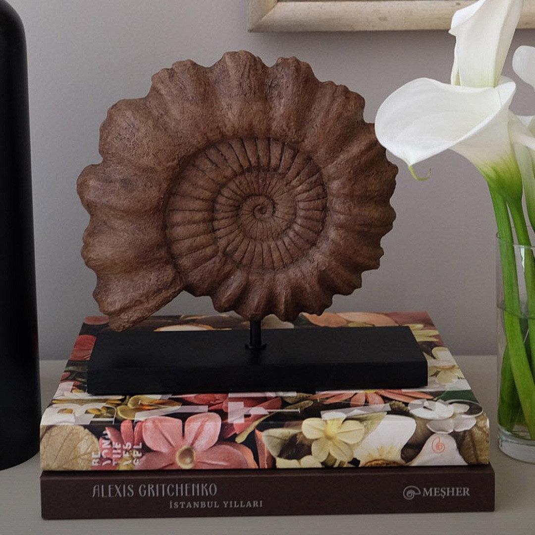 Ammonite Seramik Heykel