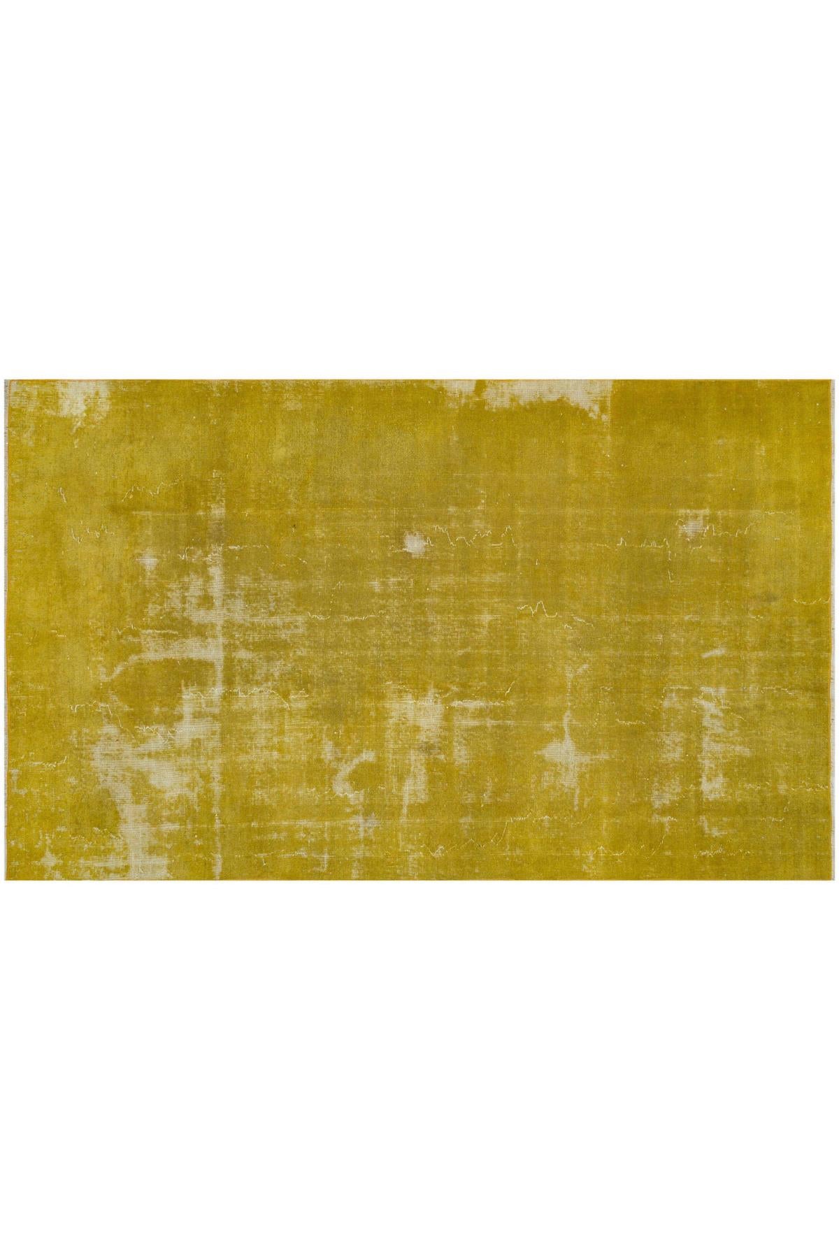 Antique Patterned Mustard Vintage Carpet