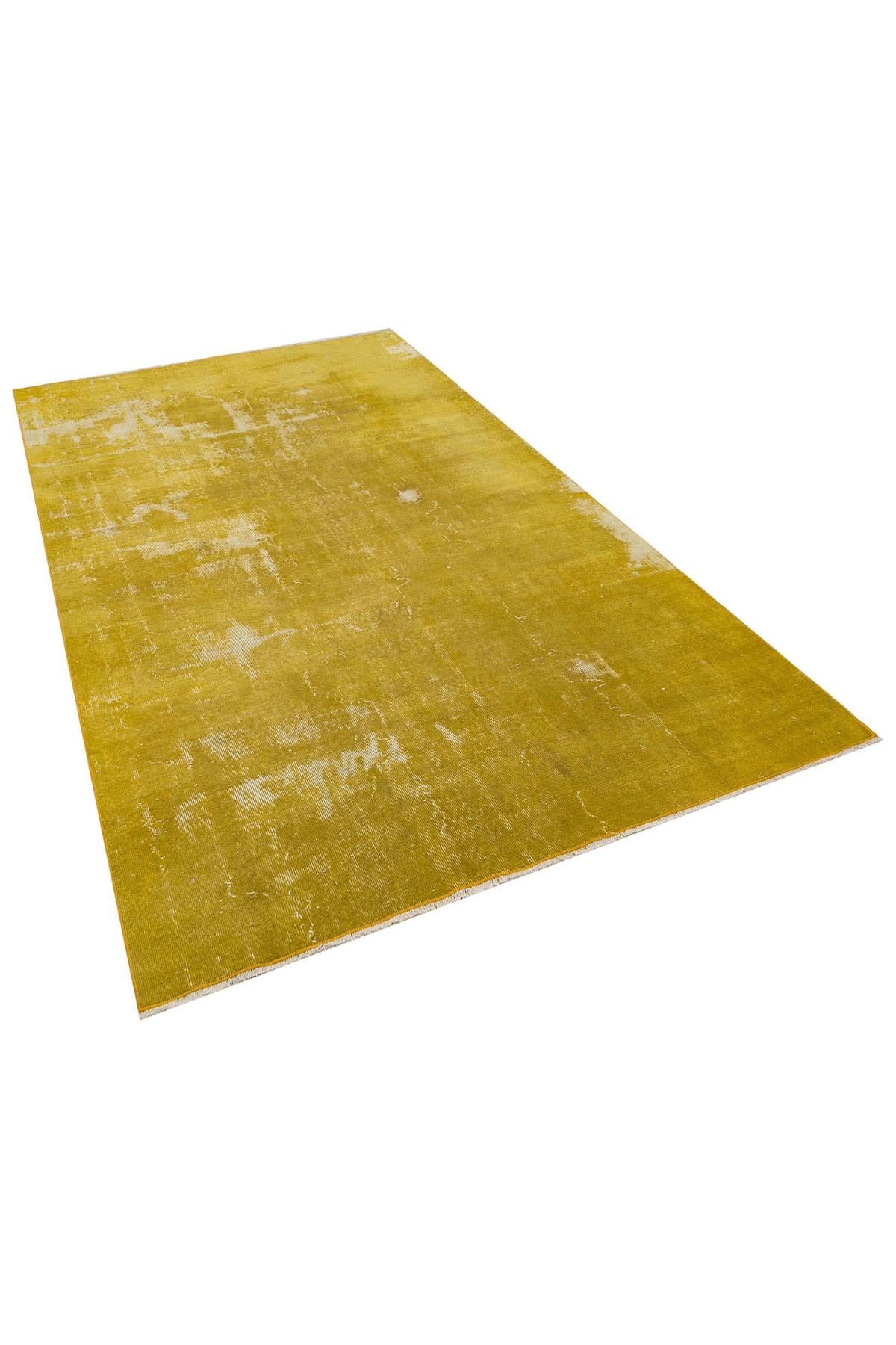 Antique Patterned Mustard Vintage Carpet