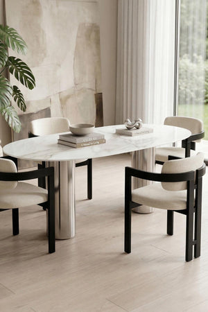 Breeze Metal Leg Dining Table