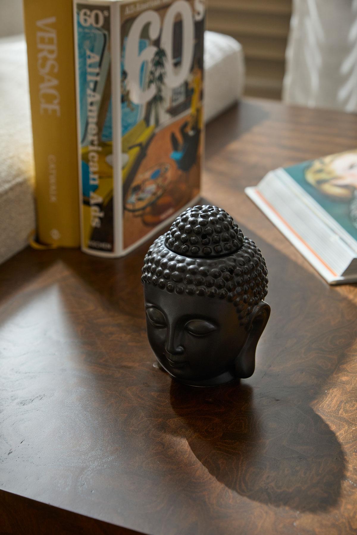Buddha Themed Censer Black
