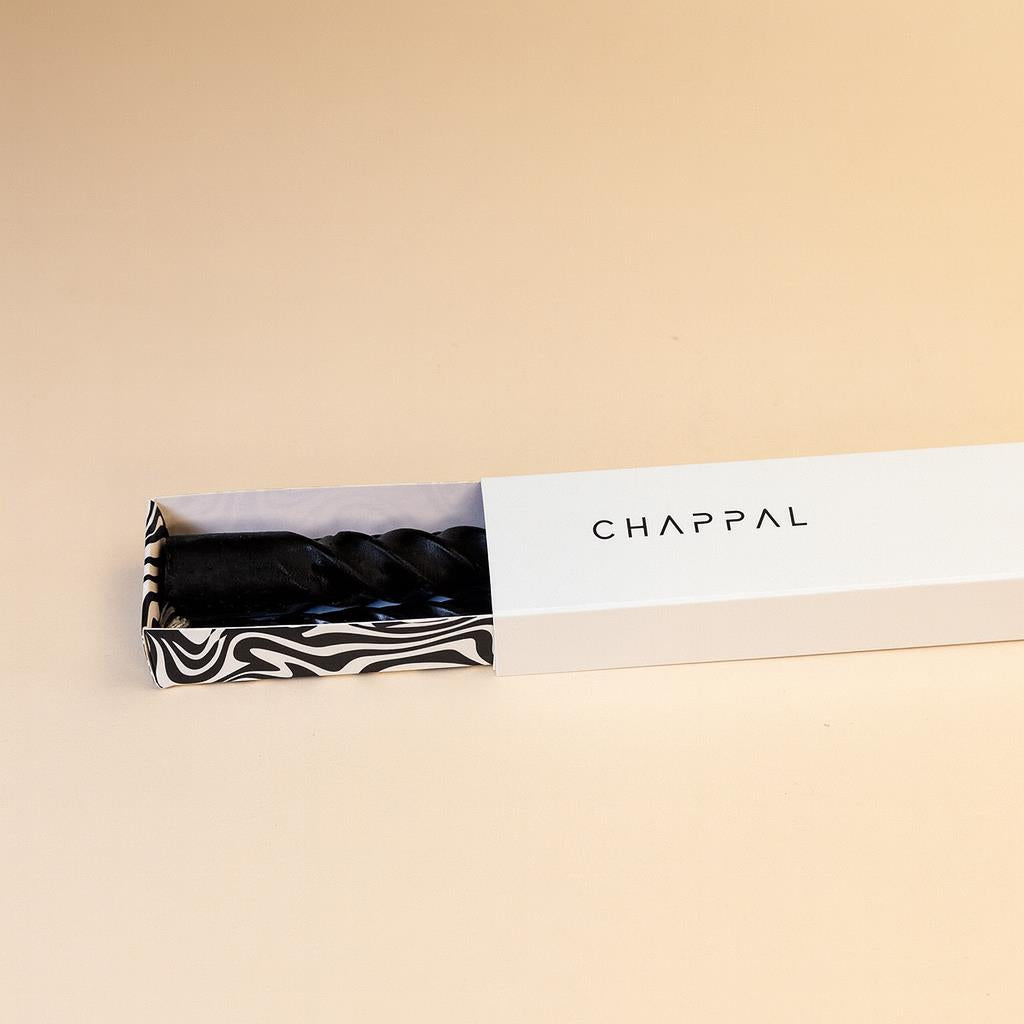 Burgulu Balmumu Şamdan Mumu Siyah - 2'li