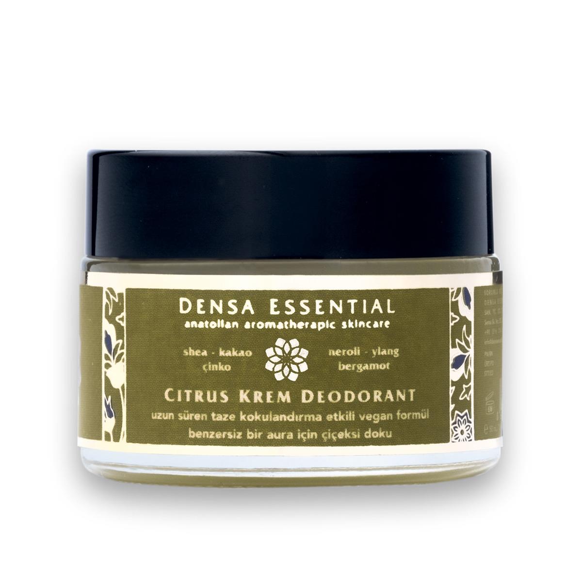 Densa Essential Citrus Krem Deodorant 50 ml Neroli-Bergamot-Ylang Ylang-Itır / Gün Boyu Süren Taze Floral Kokulandırma