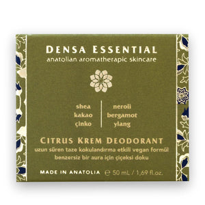 Densa Essential Citrus Krem Deodorant 50 ml Neroli-Bergamot-Ylang Ylang-Itır / Gün Boyu Süren Taze Floral Kokulandırma