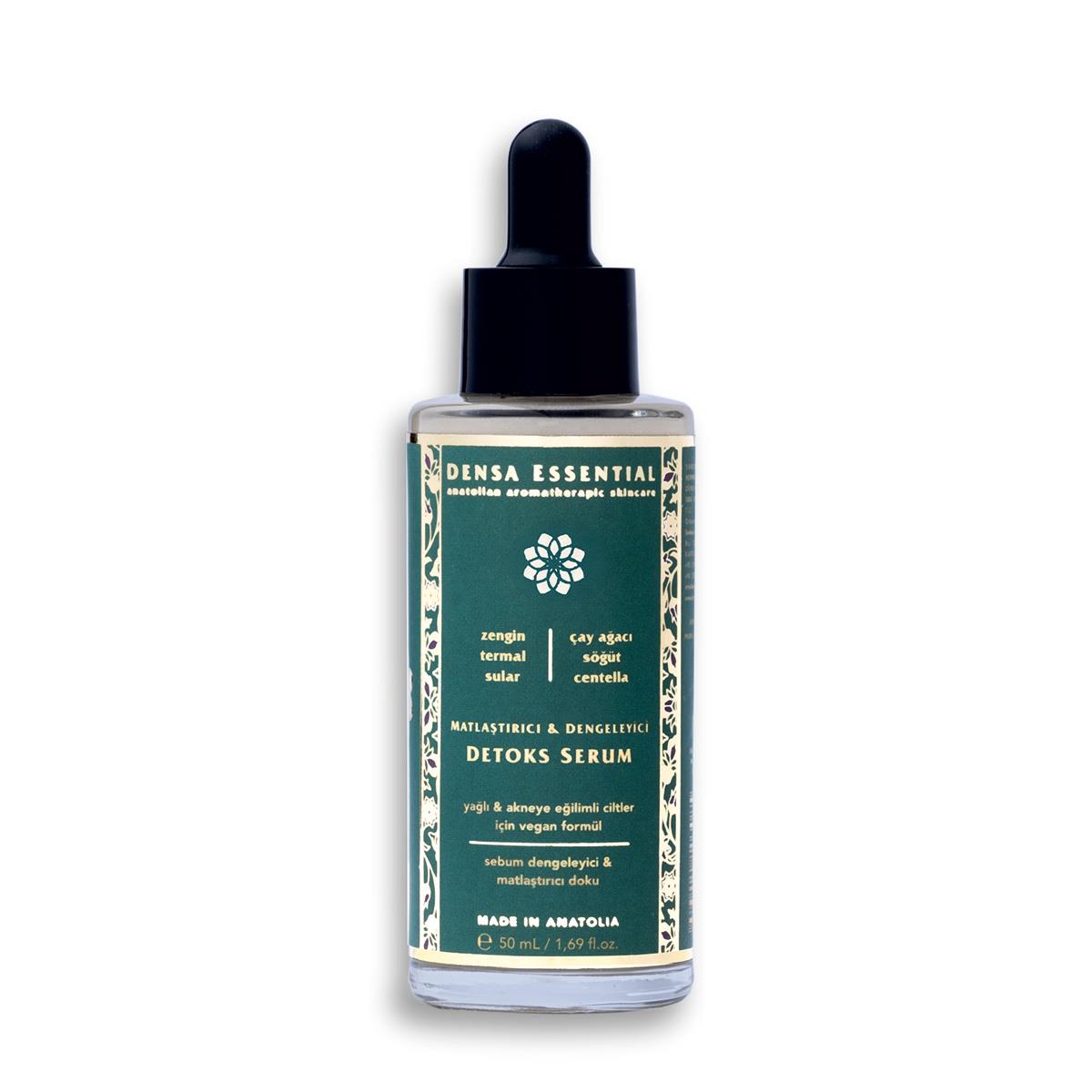 Densa Essential Matlaştırıcı & Dengeleyici Detoks Serum 50 ml - Akne/Sivilce, Komedon, Siyah Nokta Karşıtı & Gözenek Sıkılaştırıcı