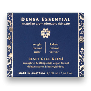 Densa Essential Reset Gece Kremi - Sıkılaştırıcı/Dolgunlaştırıcı/Lifting Etkili 50 ml Yeniden Enerjik & Pürüzsüz Cilt Görünümü