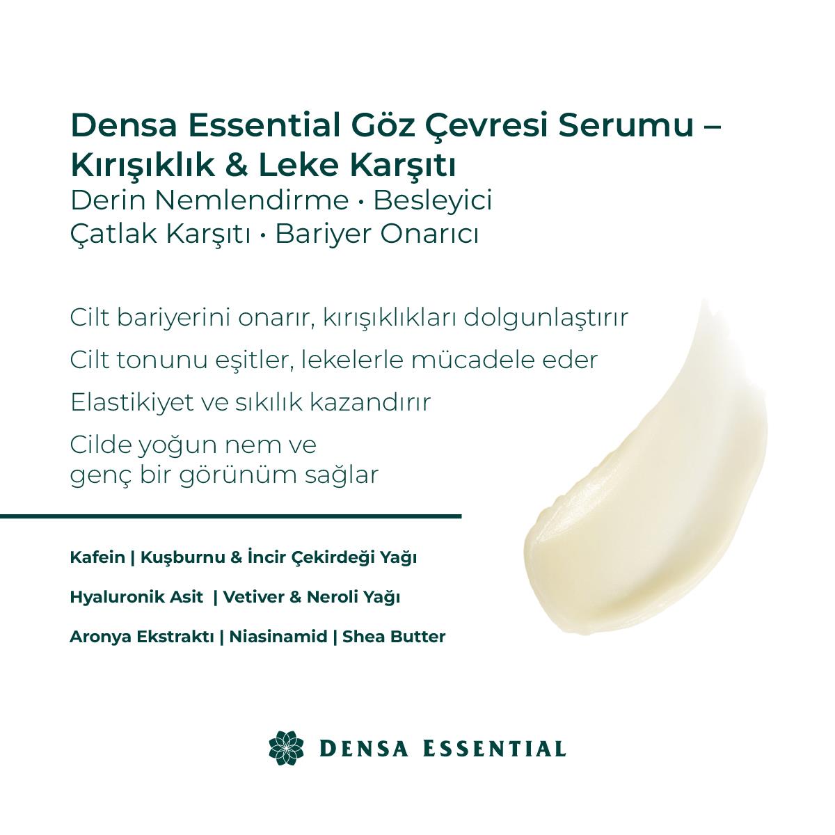 Densa Essential Yenileyici Cilt Bakım Balmı 50 ml Derin Nemlendirme & Besleyici Etkili/Çatlak Karşıtı/Bariyer Onarıcı