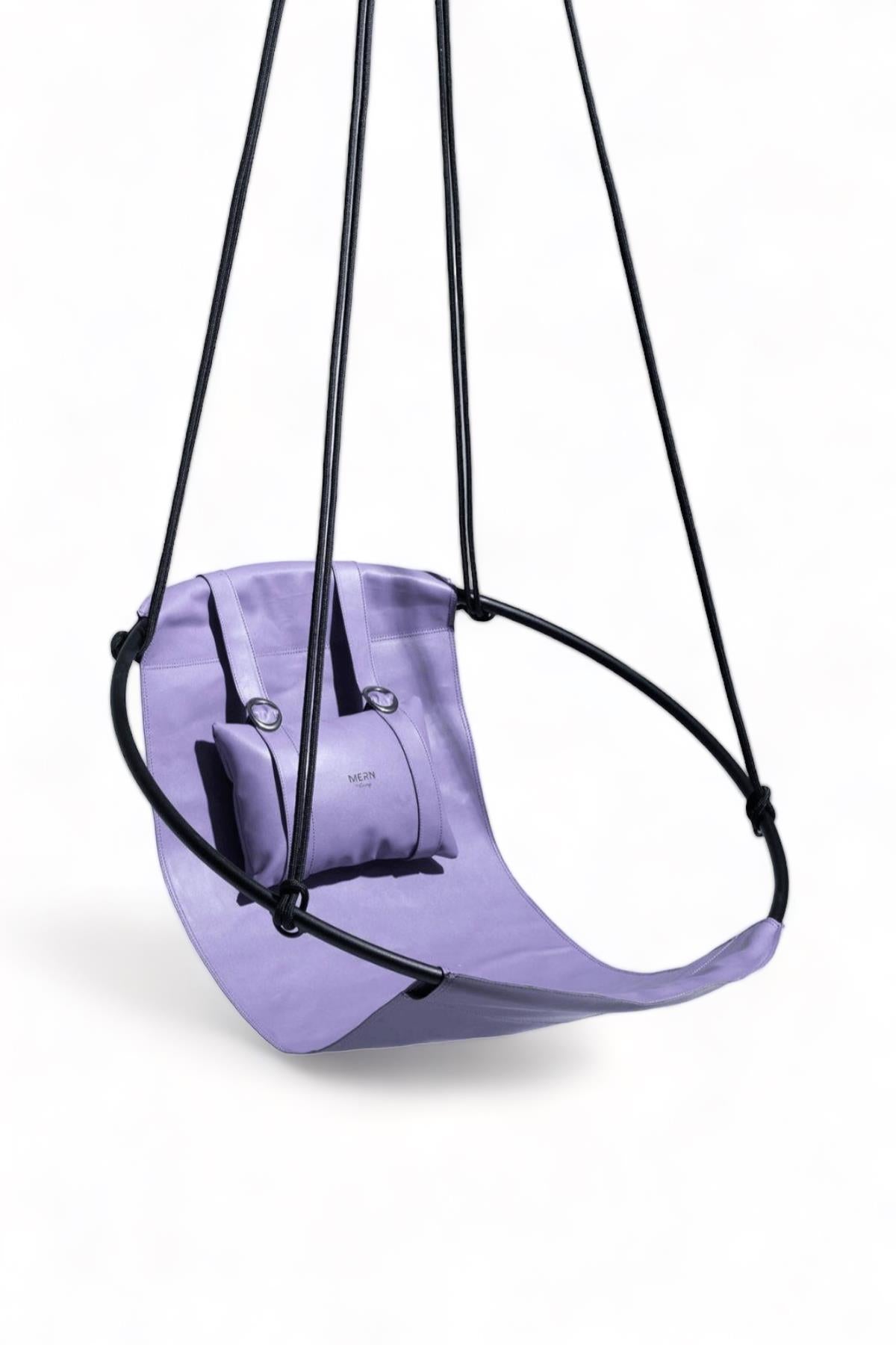 Leather Hanger Swing Lilac