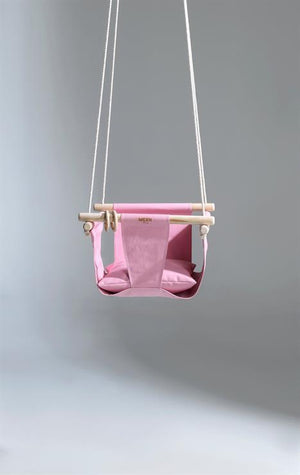 Leather Baby Swing Pink
