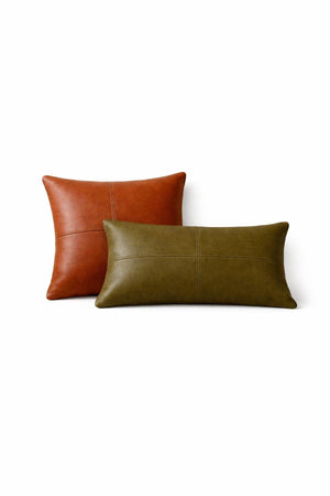 Deri İkili Kırlent