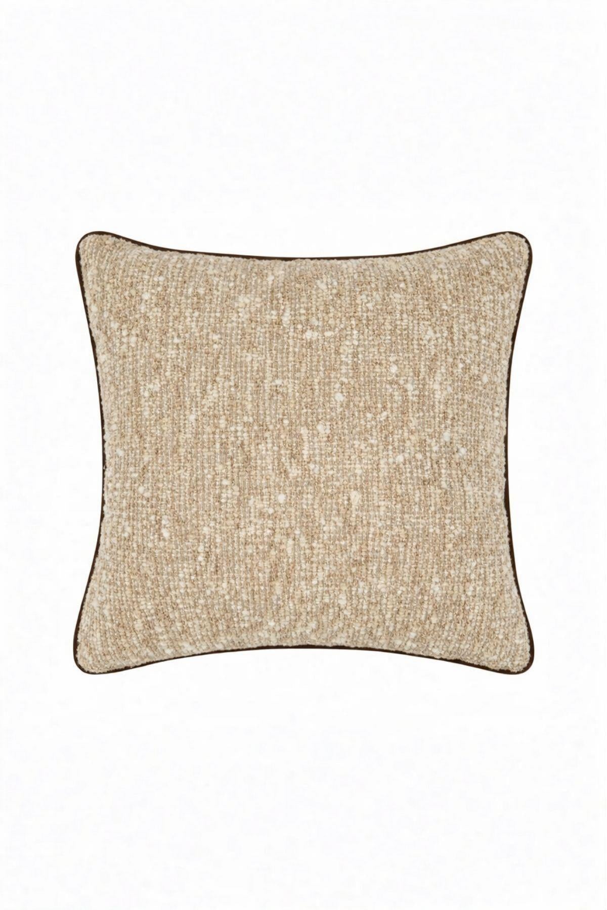 Exclusive Khaki Dark Throw Pillow