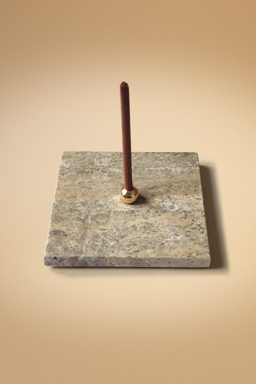 Gümüş Traverten Stick Tütsülük