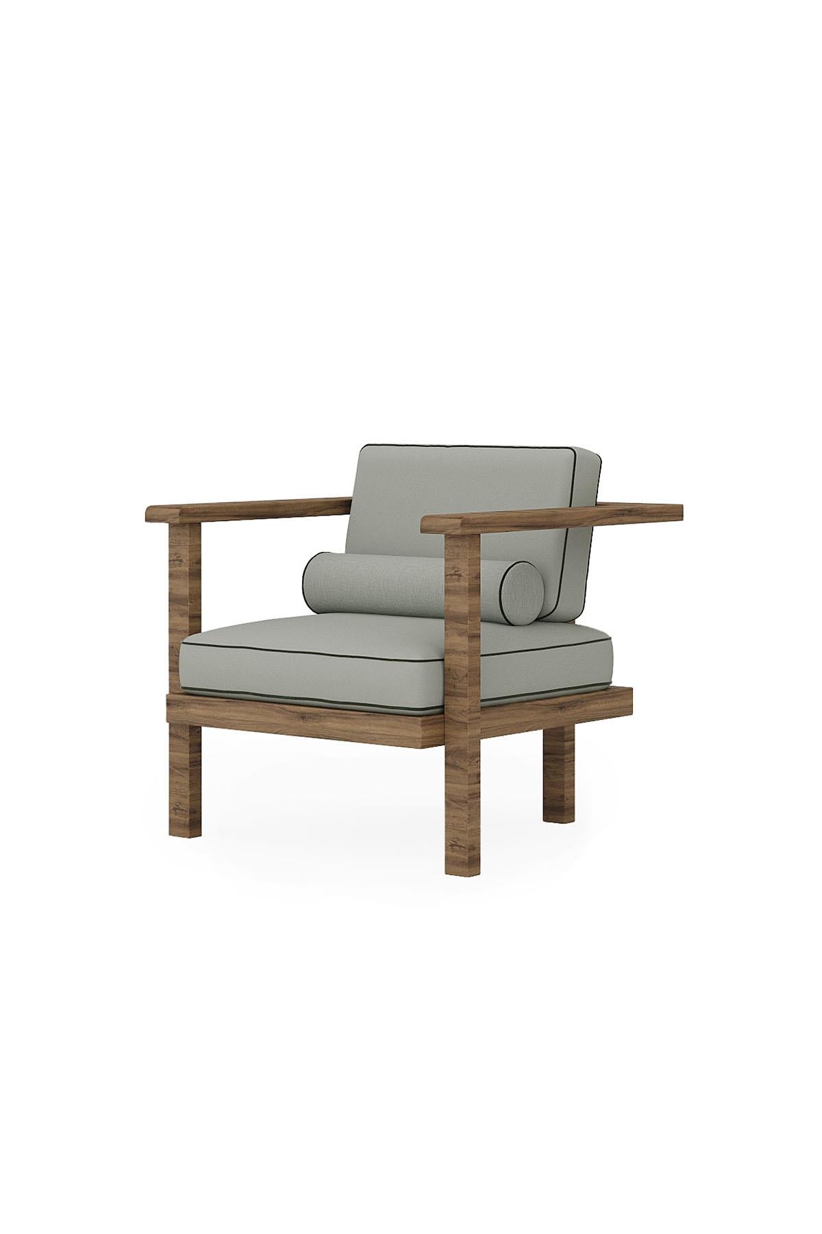 Harmony Iroko Wooden Armchair