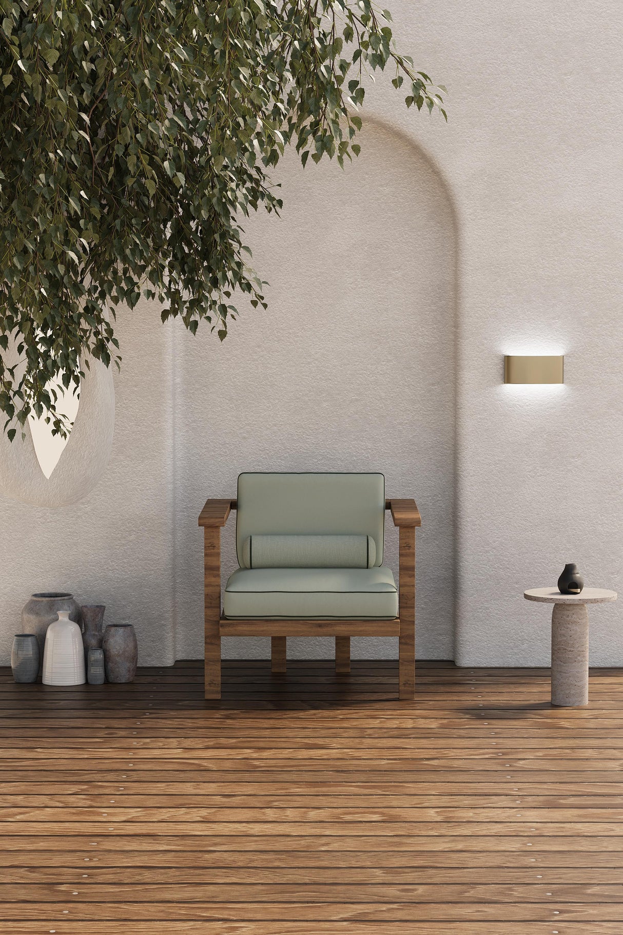 Harmony Iroko Wooden Armchair