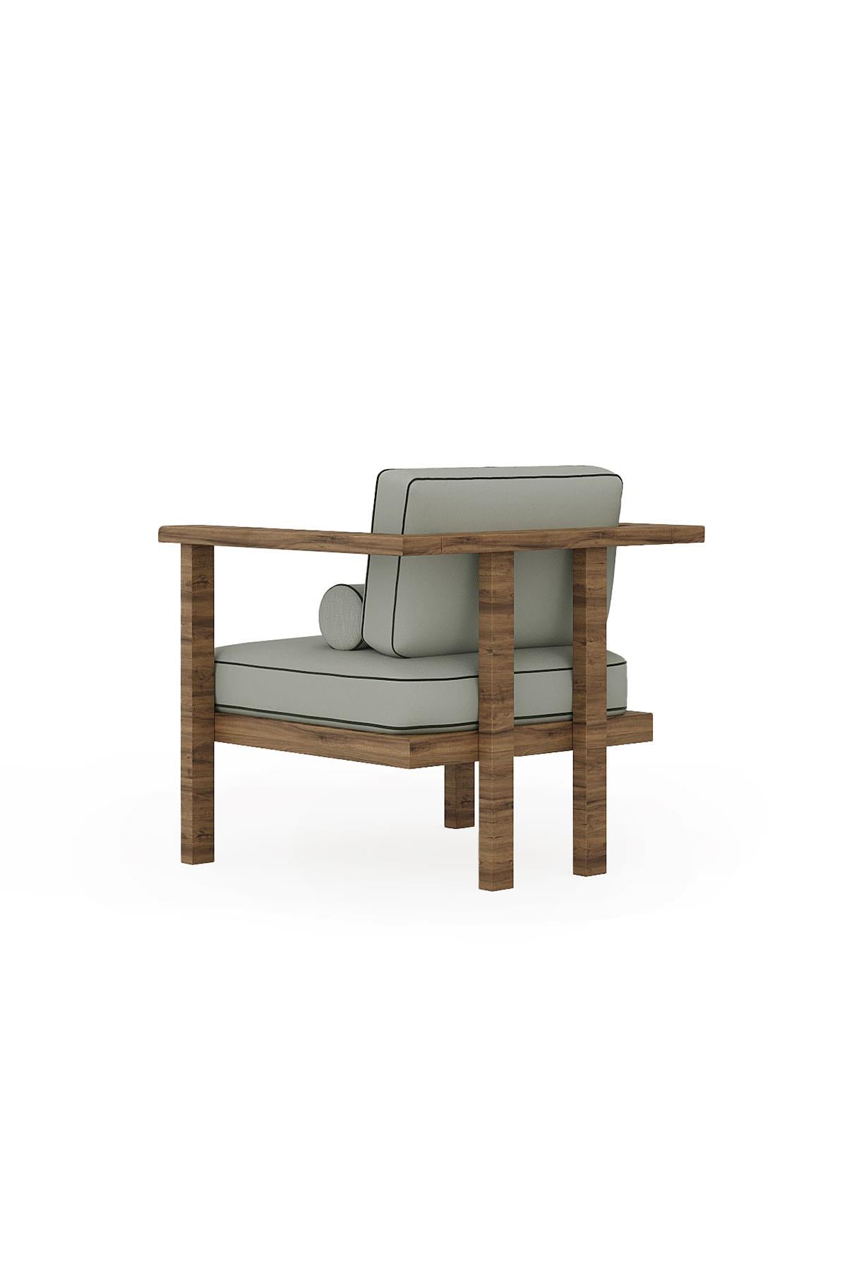 Harmony Iroko Wooden Armchair