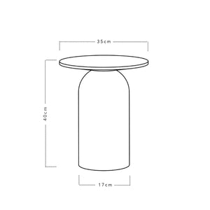 Kabu Metal Sehpa Yeşil 40cm