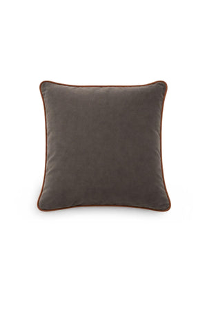 Kahverengi Biyeli Yeşil Kadife Kırlent