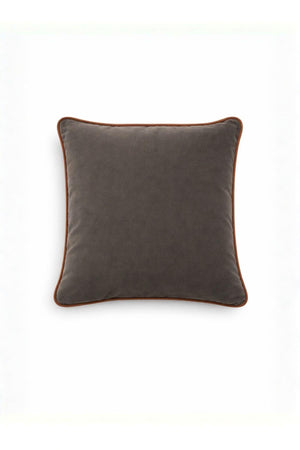 Kahverengi Biyeli Yeşil Kadife Kırlent