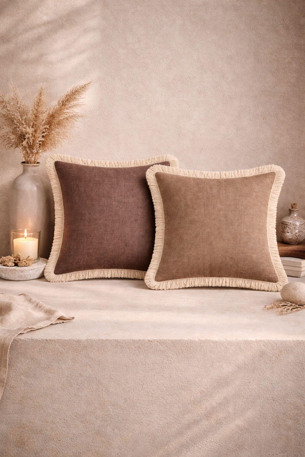 Kare Püsküllü Kırlent