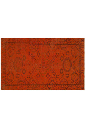 Kırmızı Antik Desenli Vintage Halı