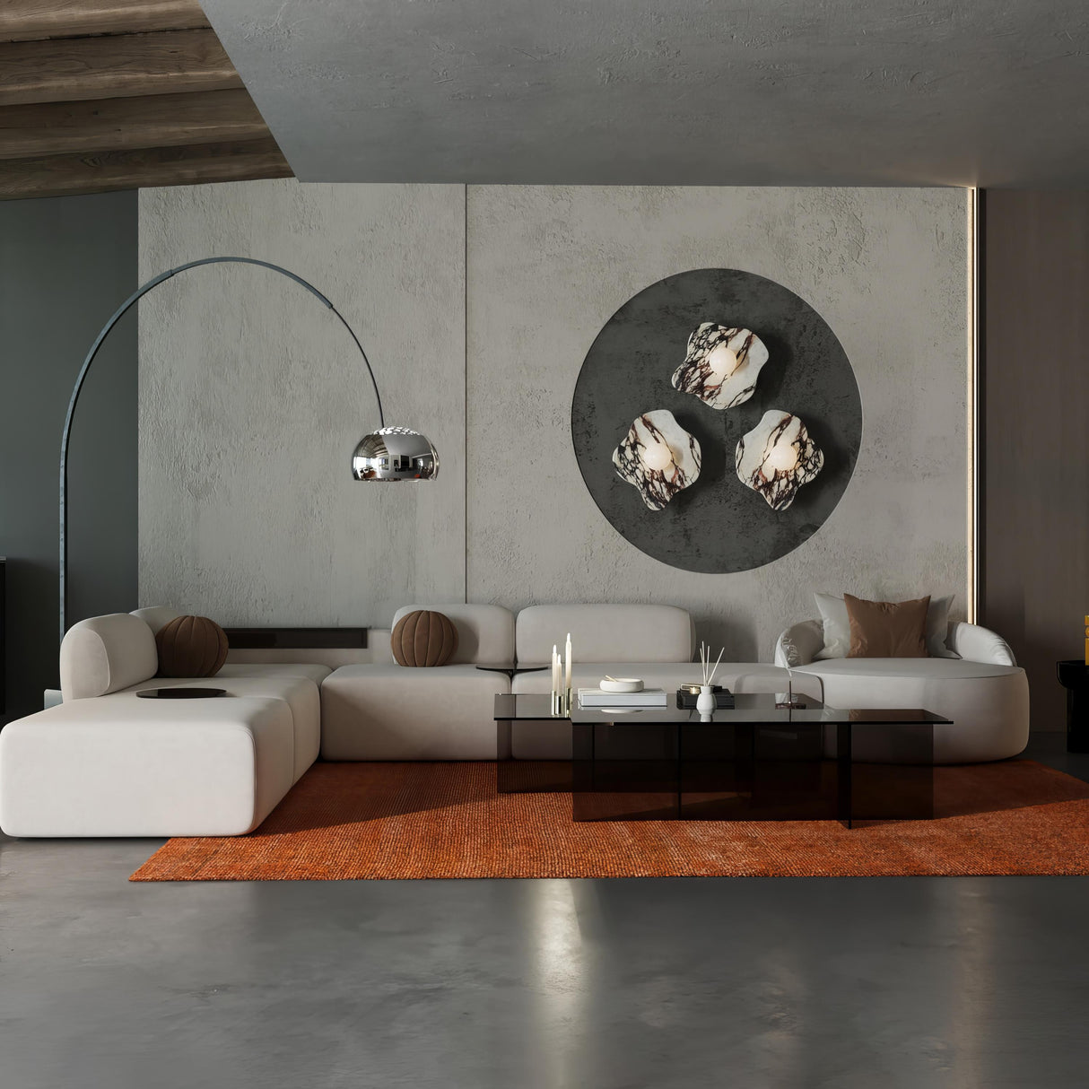 Double Smoked Medium Glass Coffee Table