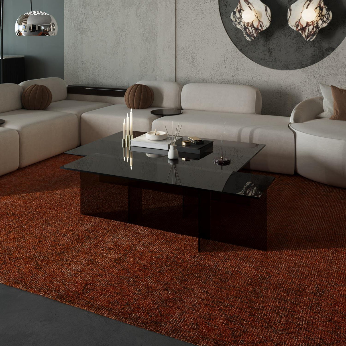 Double Smoked Medium Glass Coffee Table