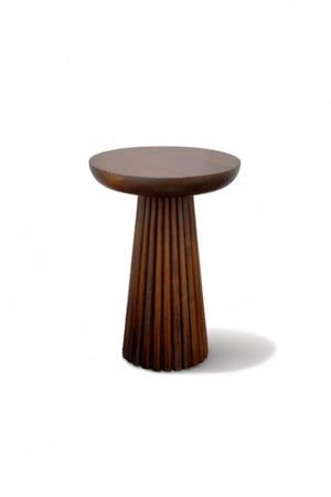 Mushroom Wooden Large Size Side Table