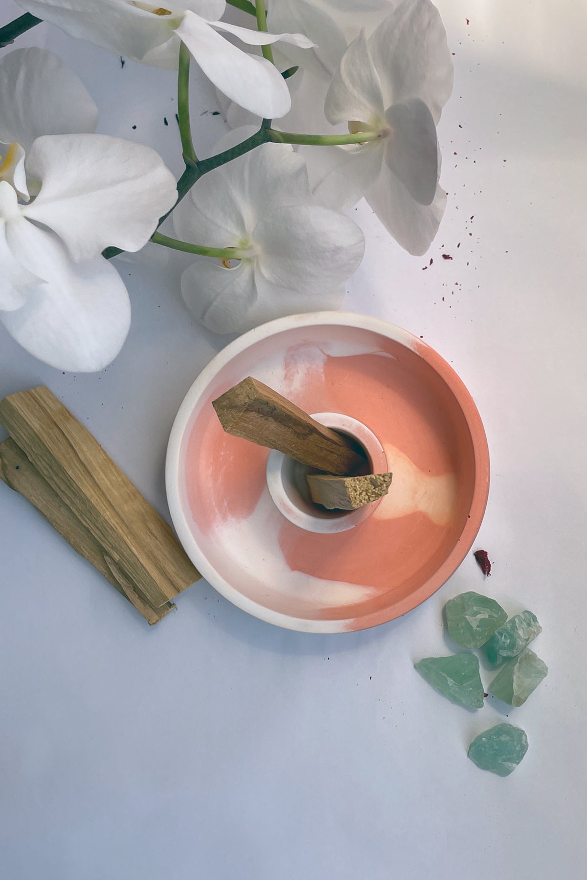 Beton Palo Santo Tütsülük Turuncu Beyaz doğal yaşam alanında