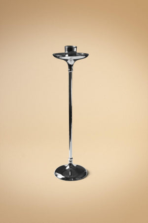 Metal Candlestick Silver Color 32 cm