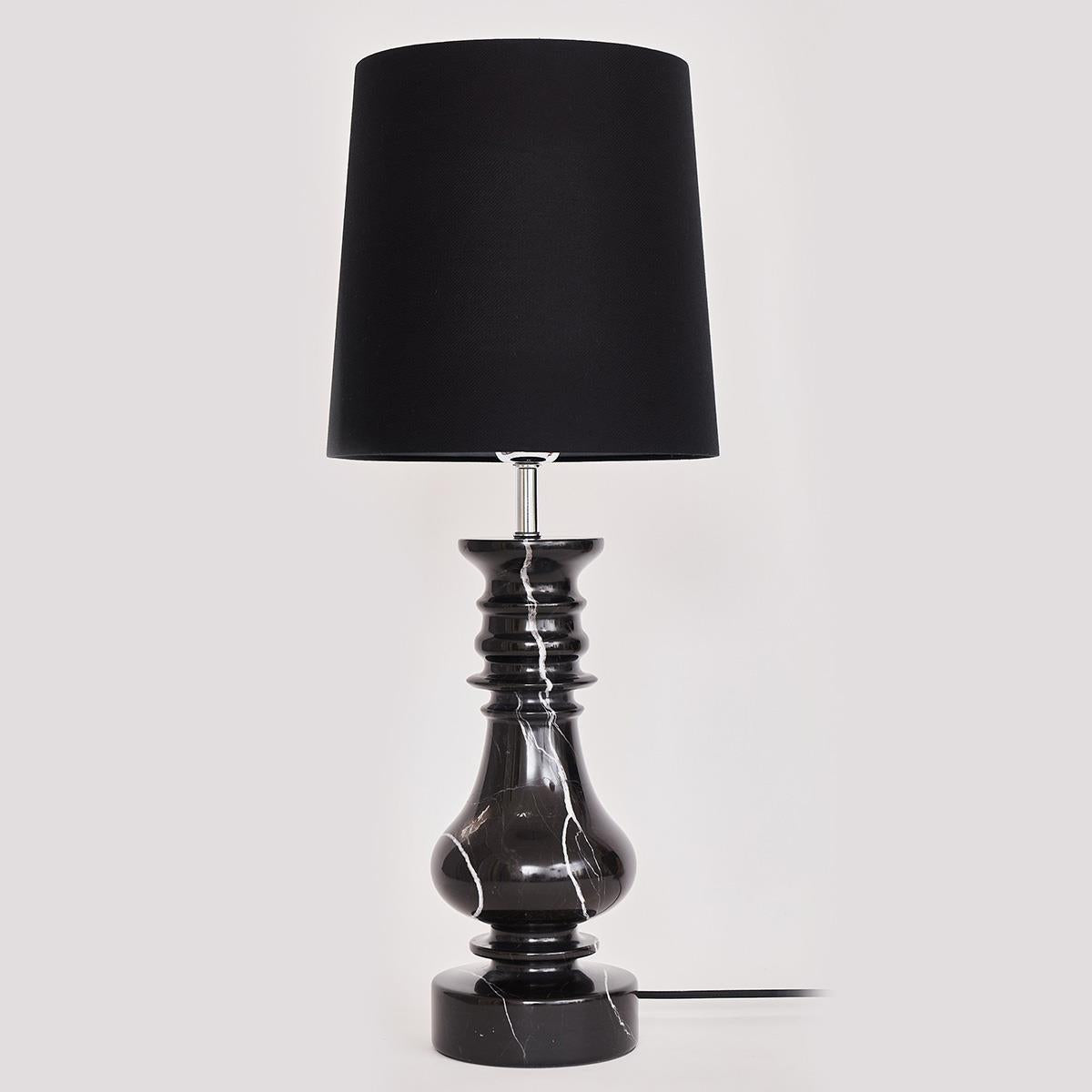 Noir Toro Mermer Abajur