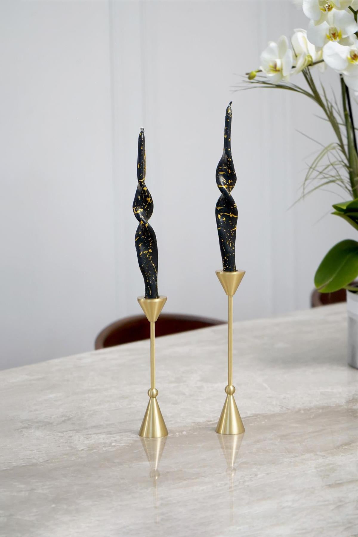 Brass Handmade Tapered Candlestick