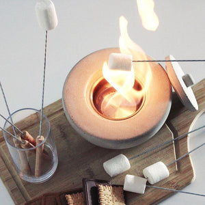 PURE-Fire v.2 Beton Şömine + 1 Litre Tabart Fire Şömine Yakıtı