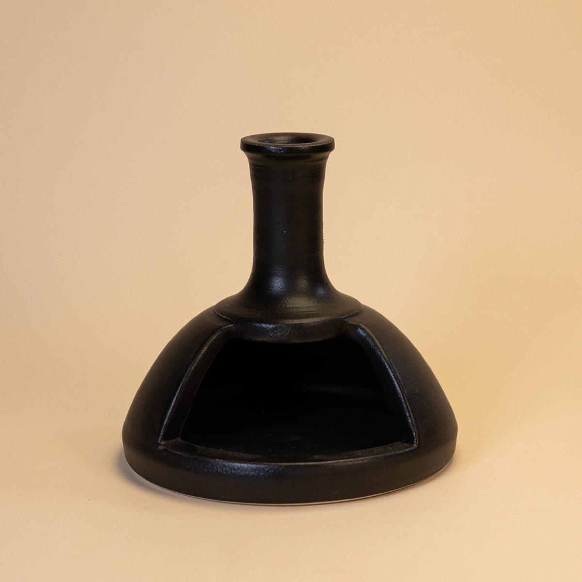 Ceramic Incense Burner Black
