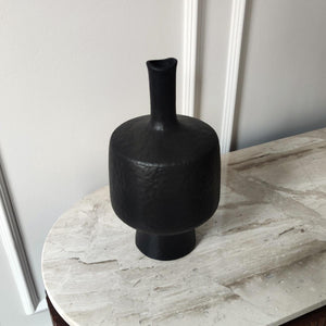 Seramik Vazo Siyah