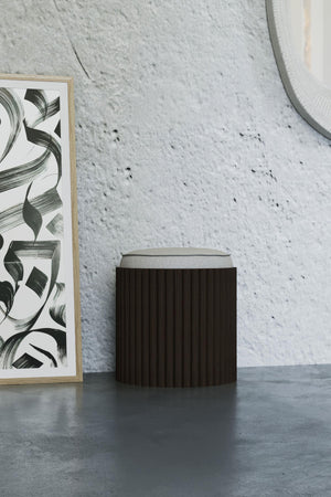 Sign Wooden Pouf