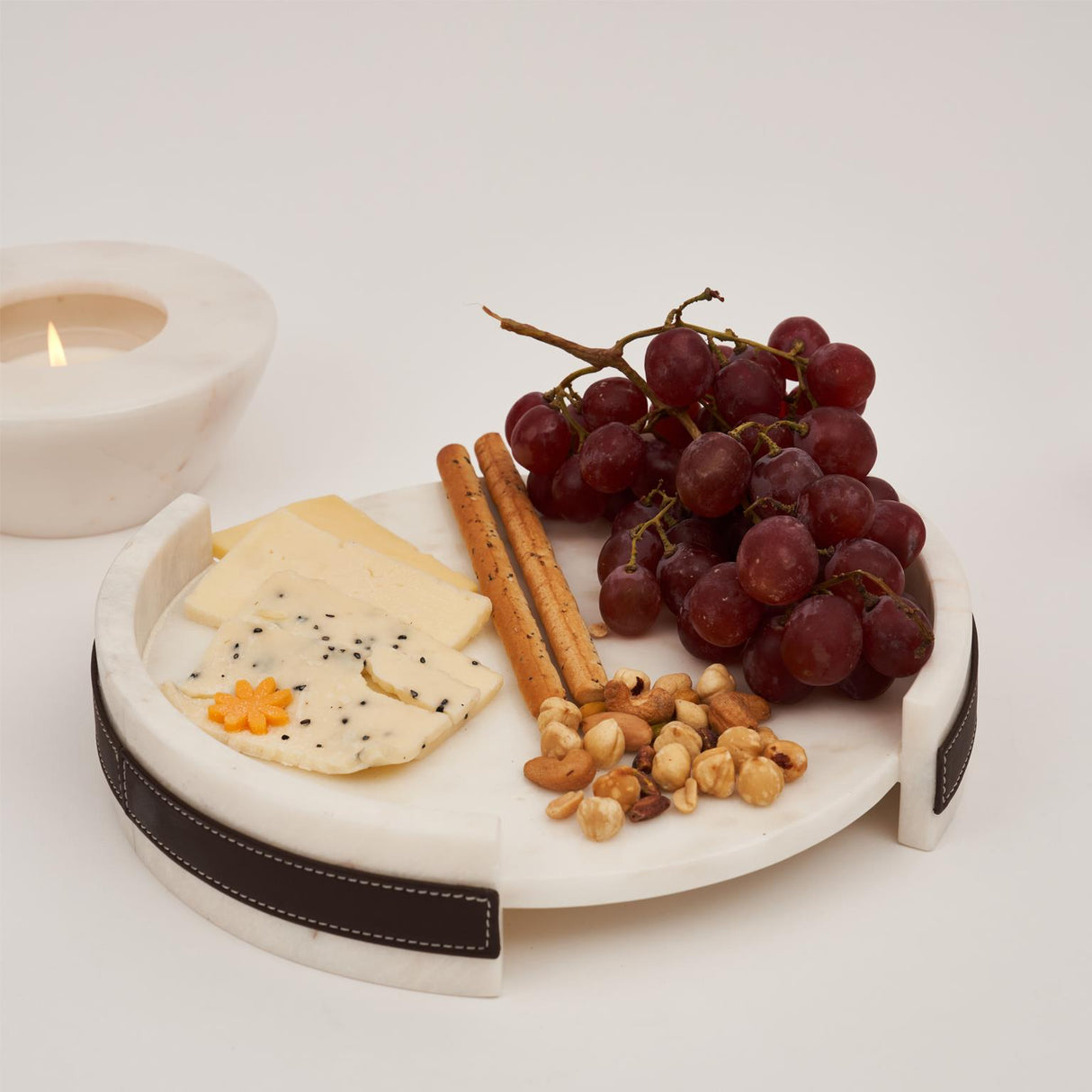 Solid Nappa Mermer Sunum Tepsisi