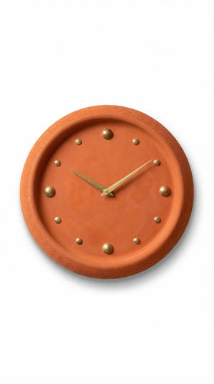 Sovo Beton Duvar Saati 28cm Kırmızı - Chappal