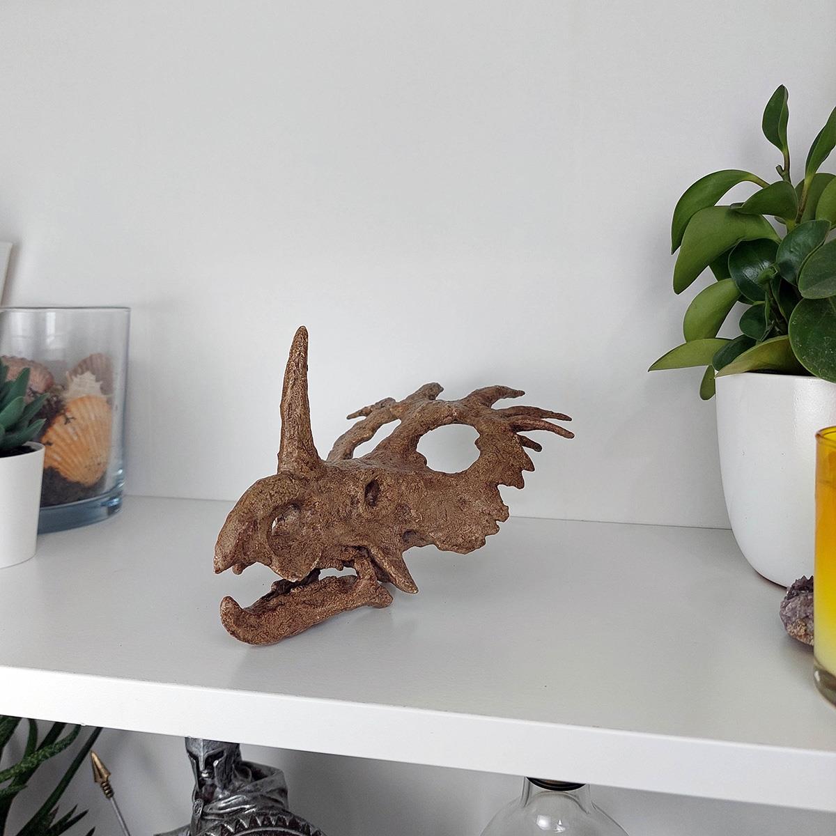 Styracosaurus Mini Seramik Heykel