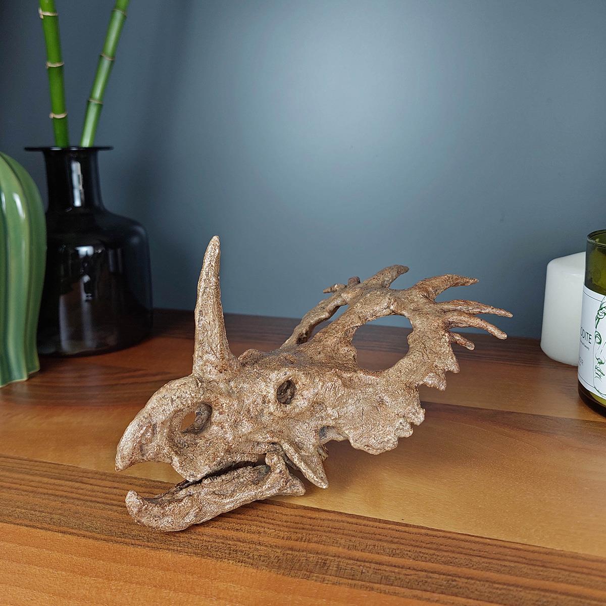 Styracosaurus Mini Seramik Heykel