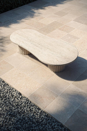 Sunny Travertine Coffee Table